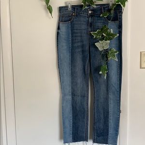 ✨NWOT✨Old Navy Two-Toned Straight Jeans